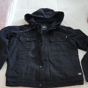 Vans Men's Black Hooded Jacket